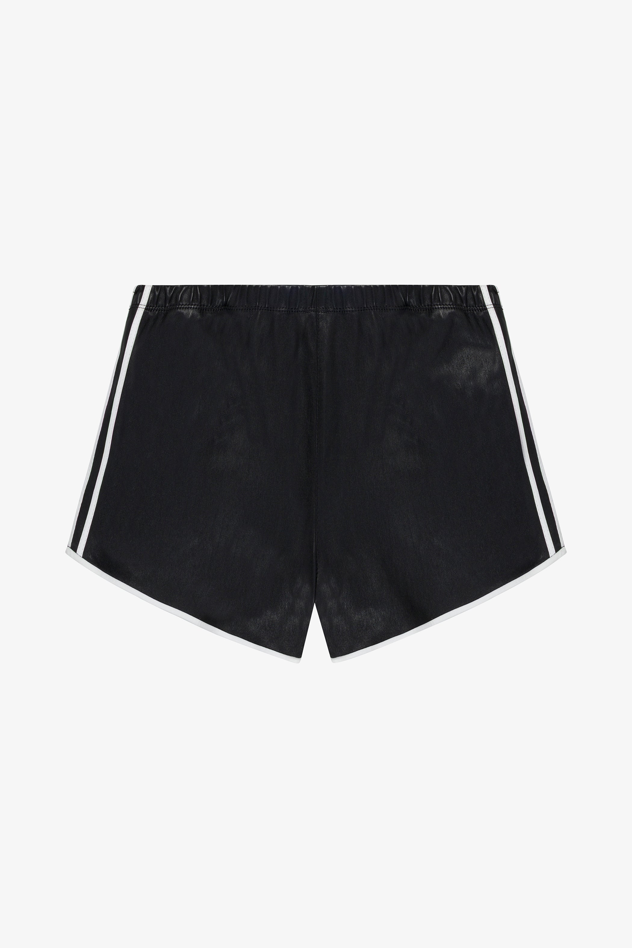 Athletic Leather Slip Shorts