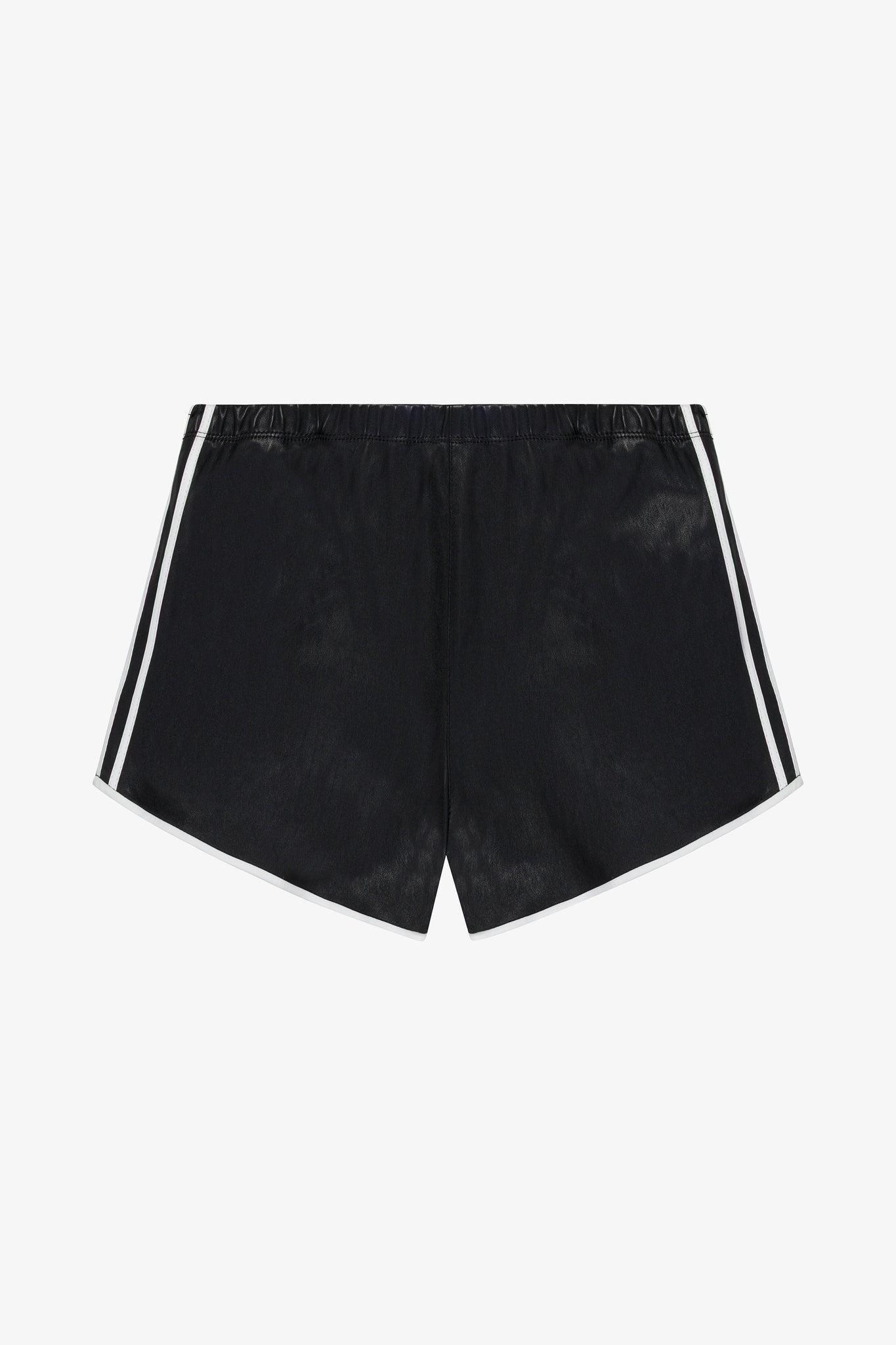 Athletic Leather Slip Shorts