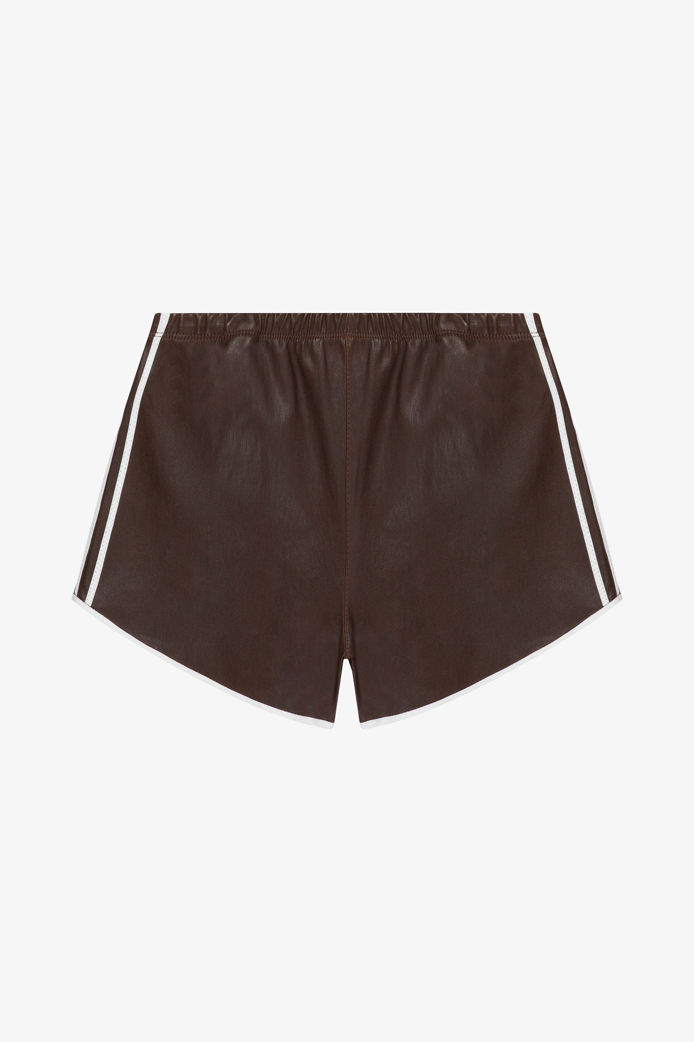 Leather Athletic Slip Shorts