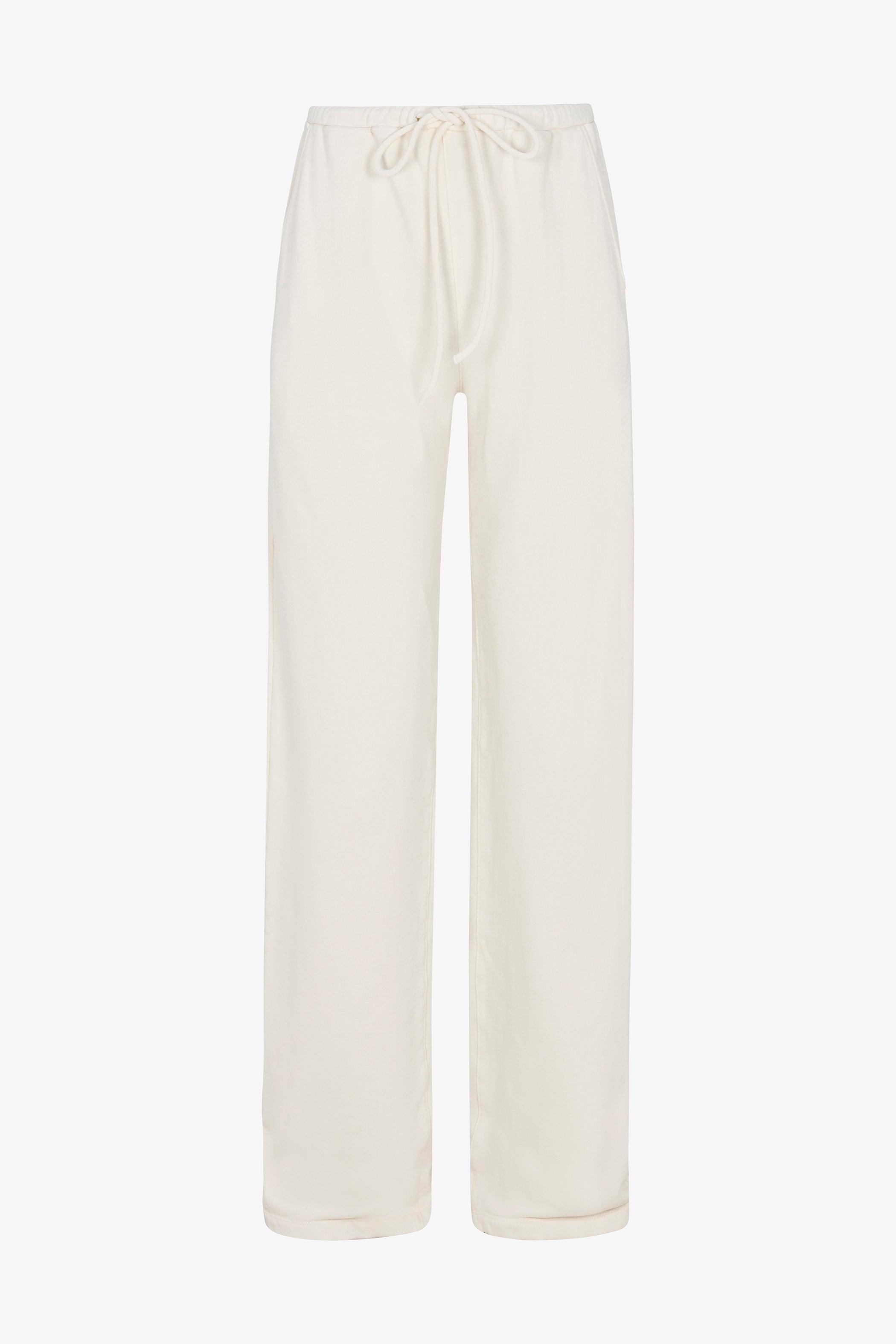 Straight Leg Cotton Terry Sweatpants