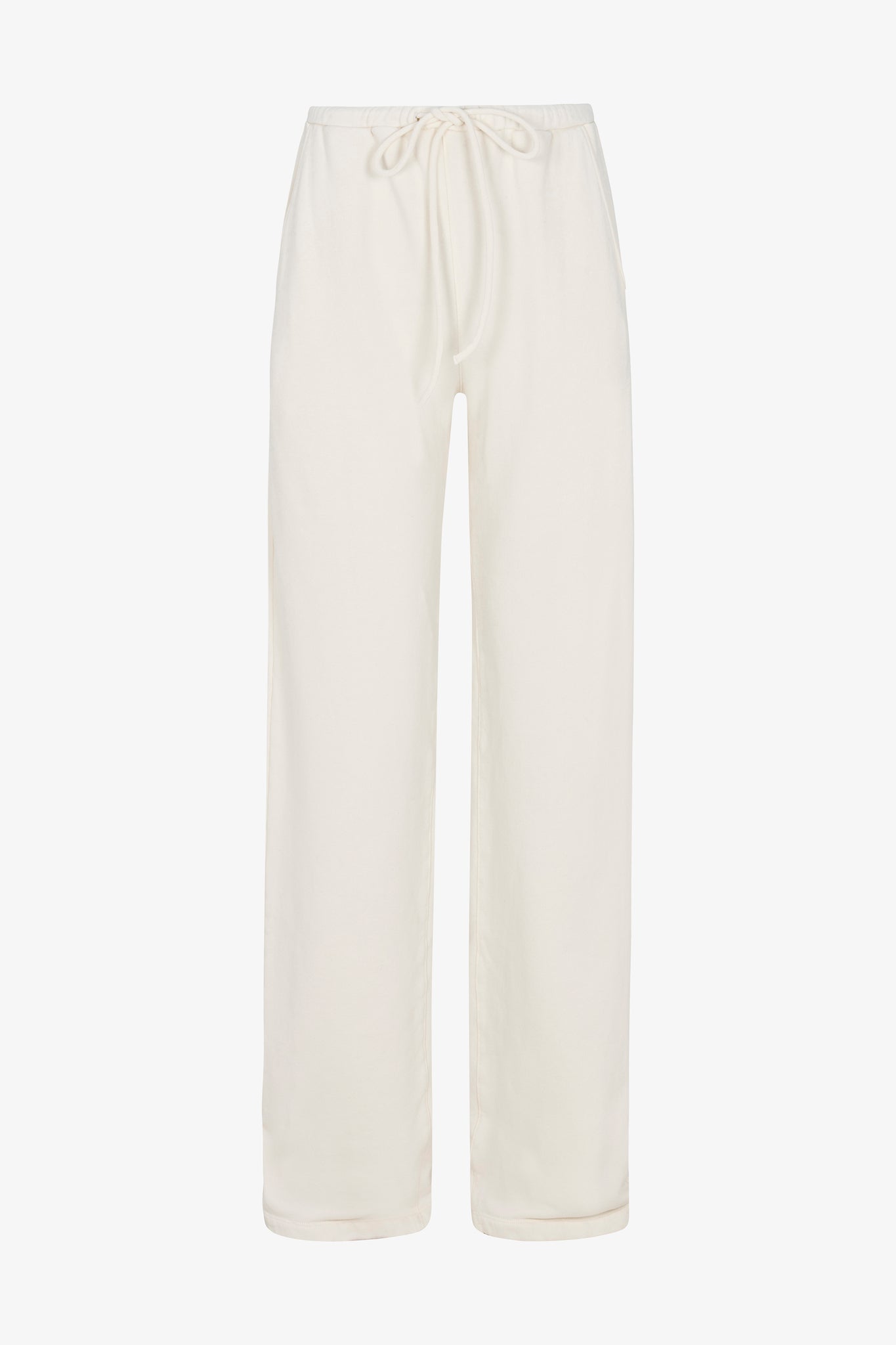 Straight Leg Cotton Terry Sweatpants