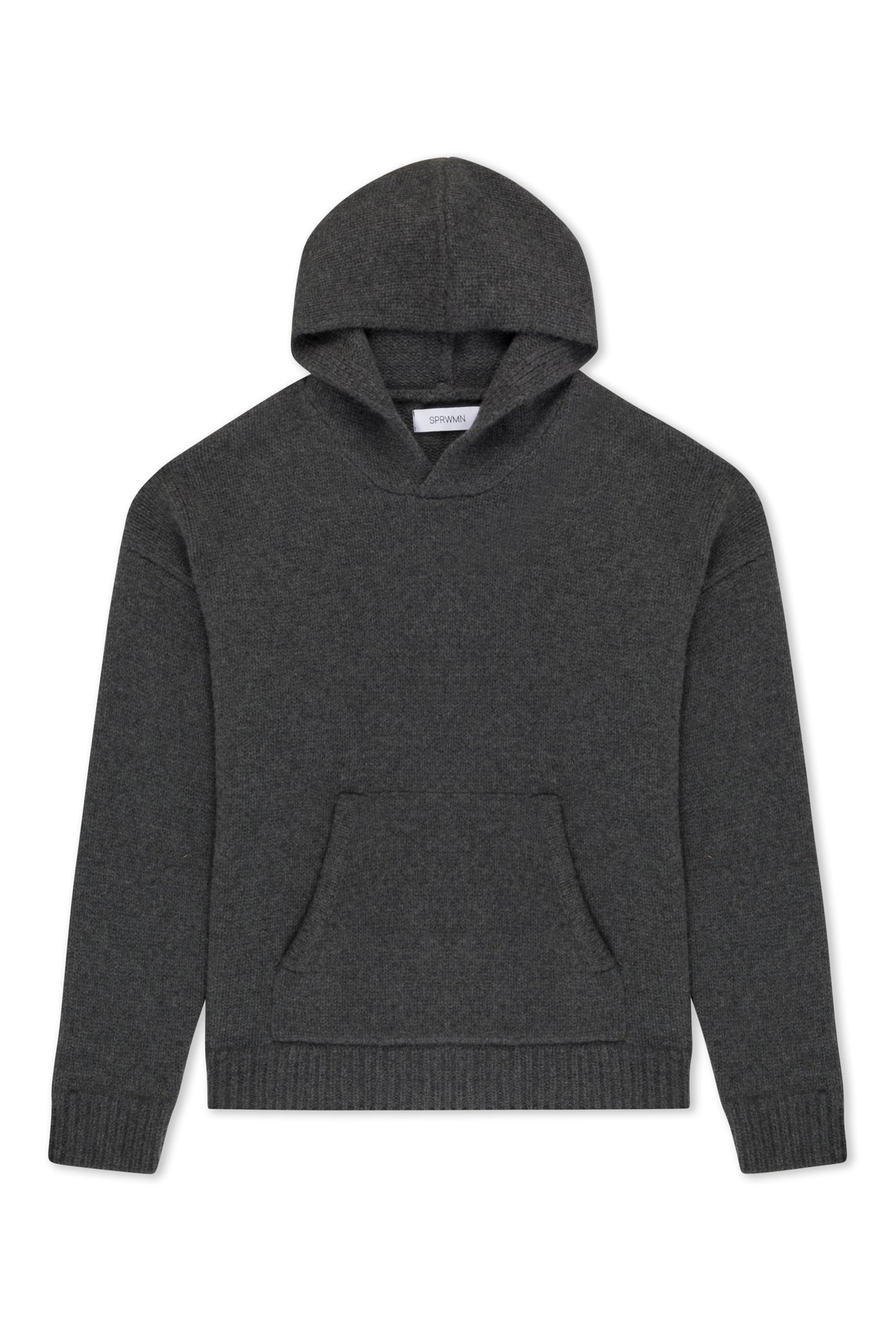 Charcoal Heavy Cashmere Oversized Hoodie