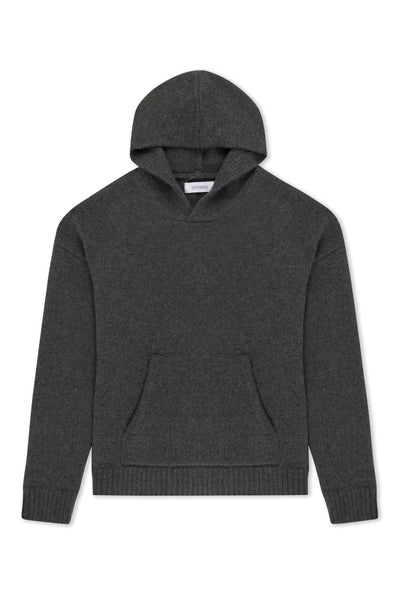 Charcoal Heavy Cashmere Oversized Hoodie