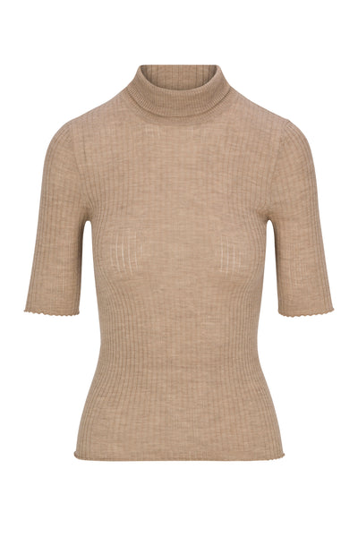 Camel Cashmere Turtleneck