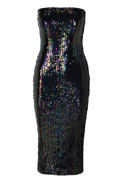 Multi Color Sequin Tube Dress
