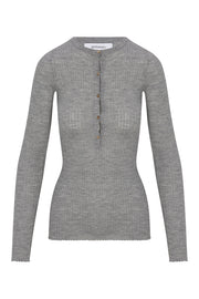 Grey Cashmere Henley