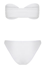 White Twist Bandeau Top