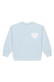 Kids Baby Blue Heart Sweatshirt
