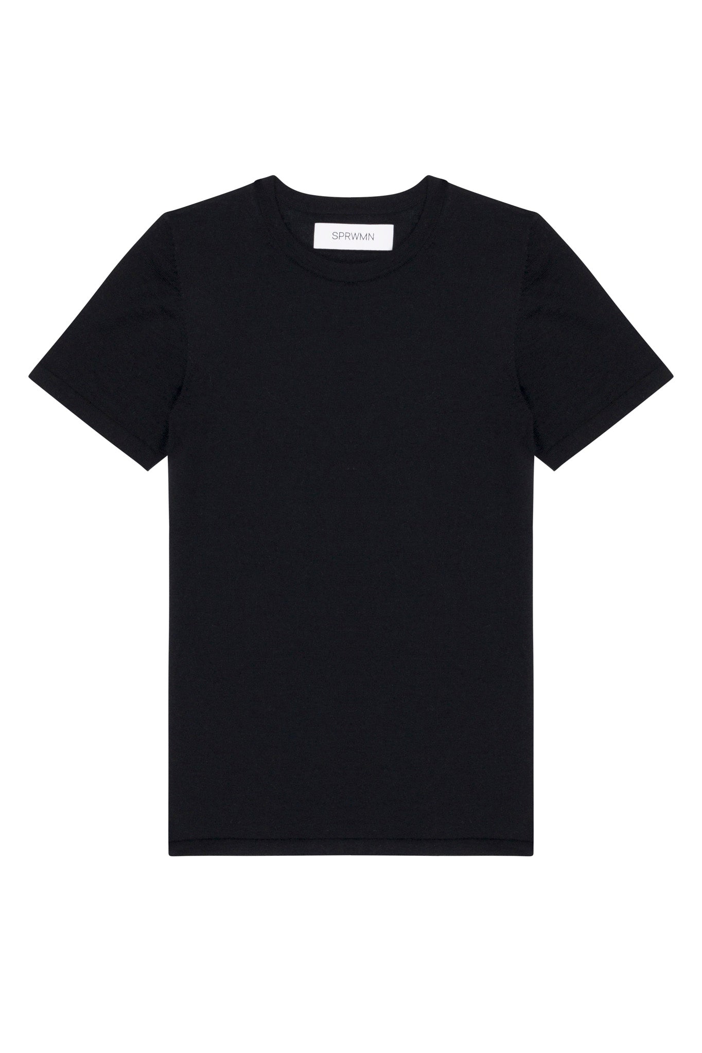 Black Ultra Fine Cashmere Tee