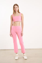 Rose Micro Tube Top With Straps