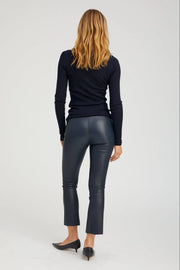 Grace Leather Crop Flare
