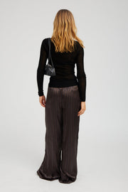Wide Leg Silk Pants
