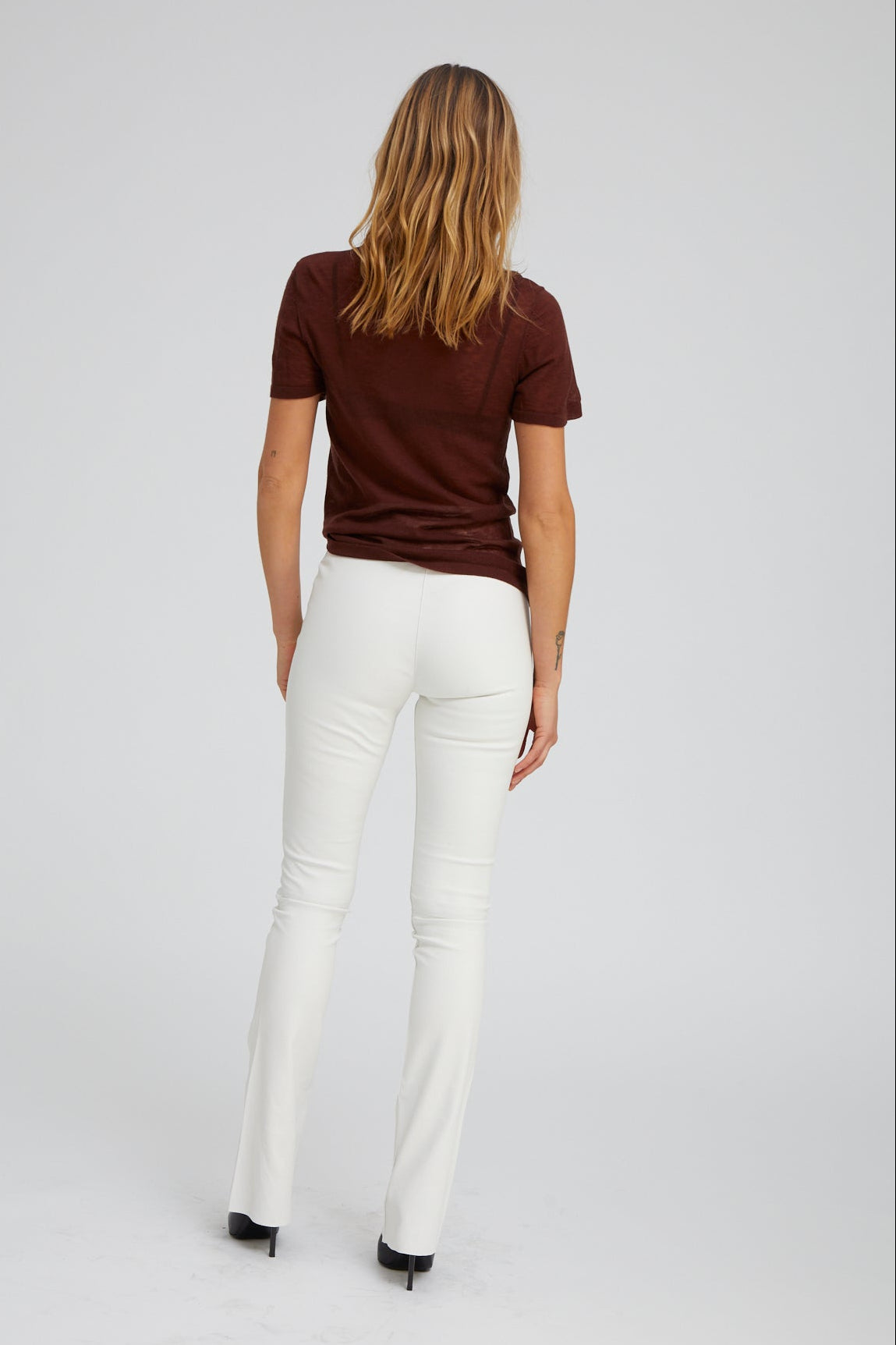 Jane Leather Micro Flare