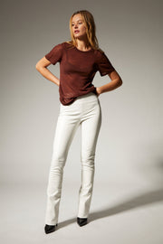 Jane Leather Micro Flare