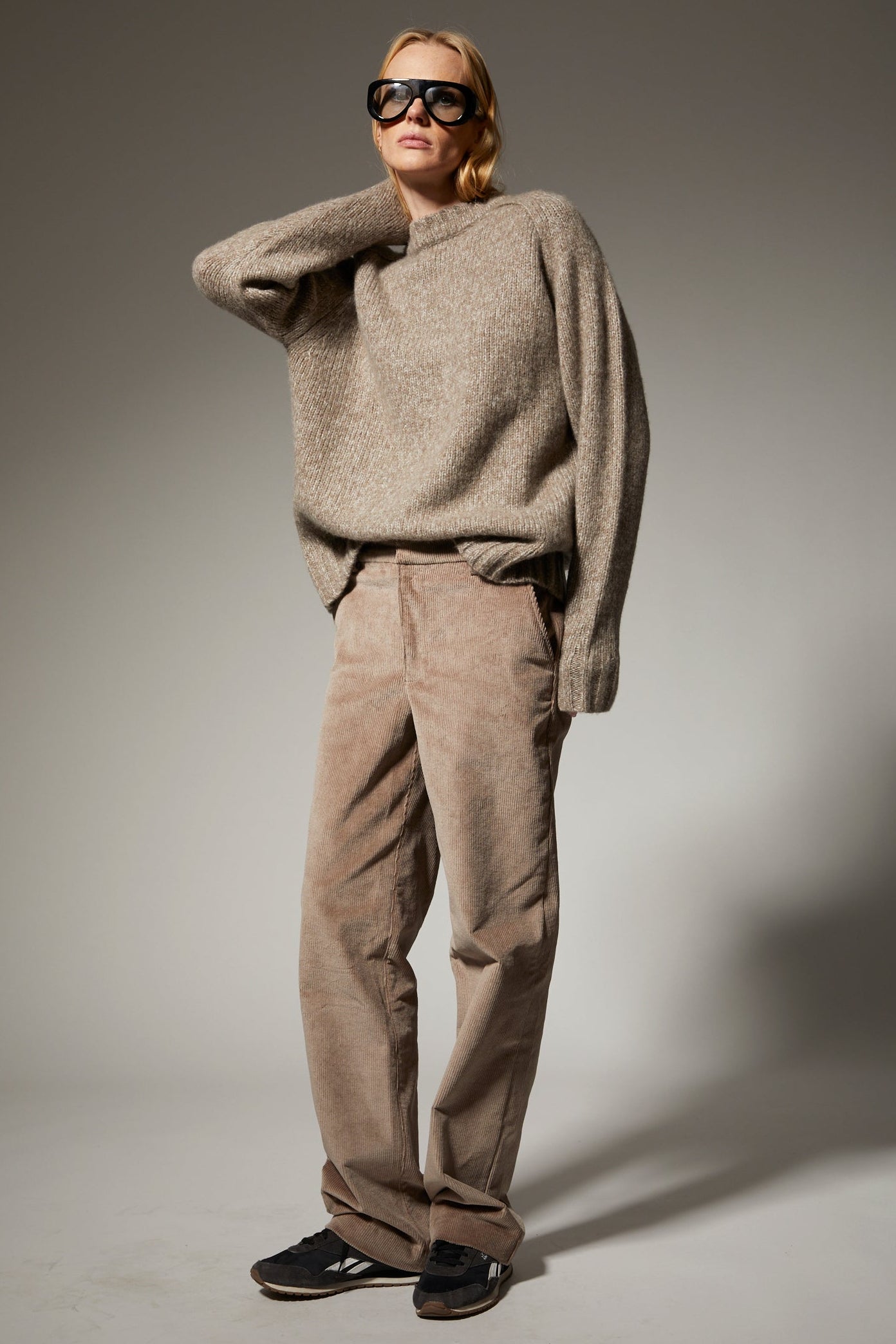 Wide Leg Corduroy Trousers