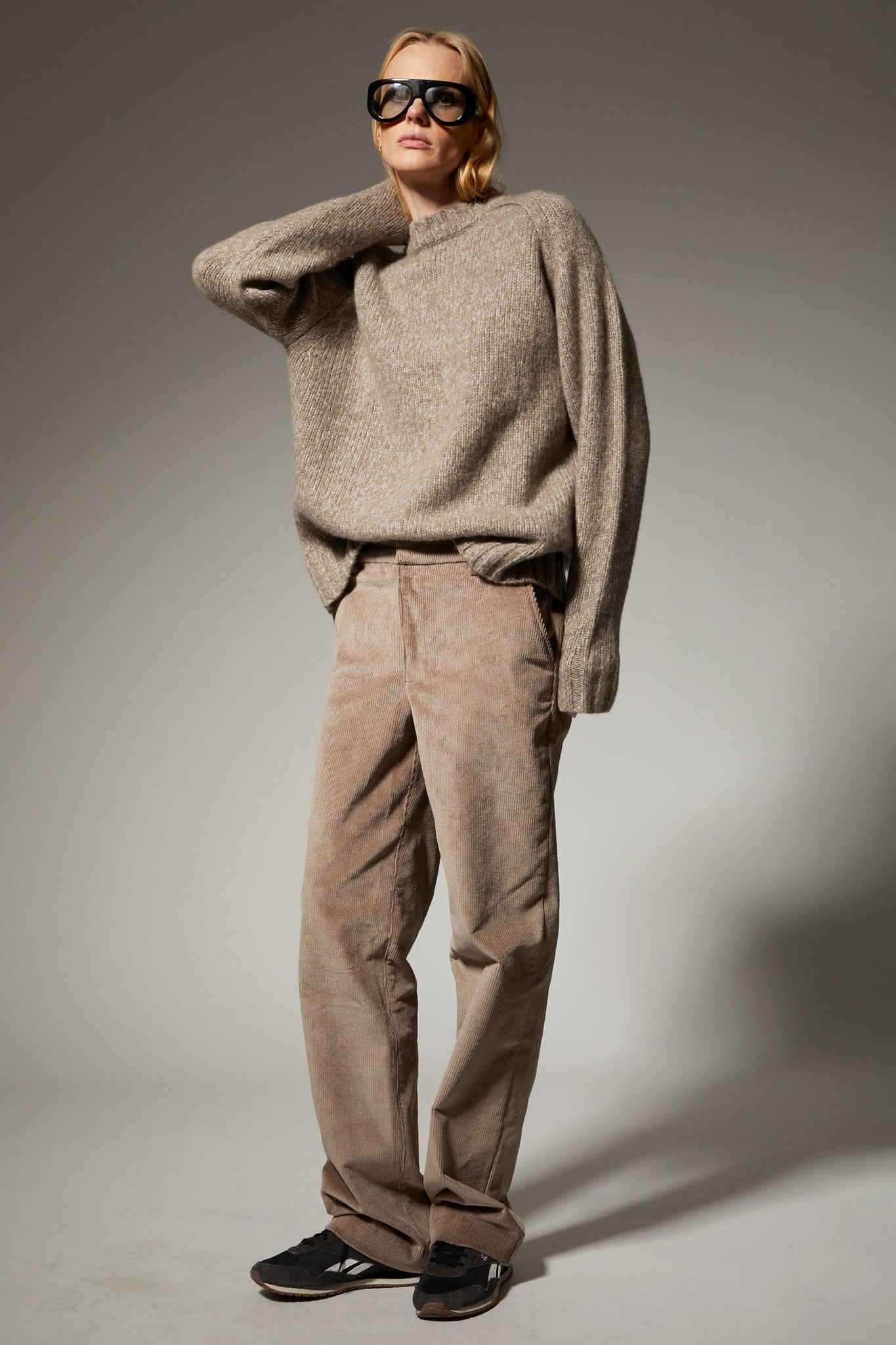 Wide Leg Corduroy Trousers
