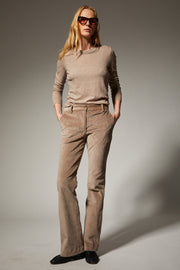 Corduroy Micro Flare Trousers