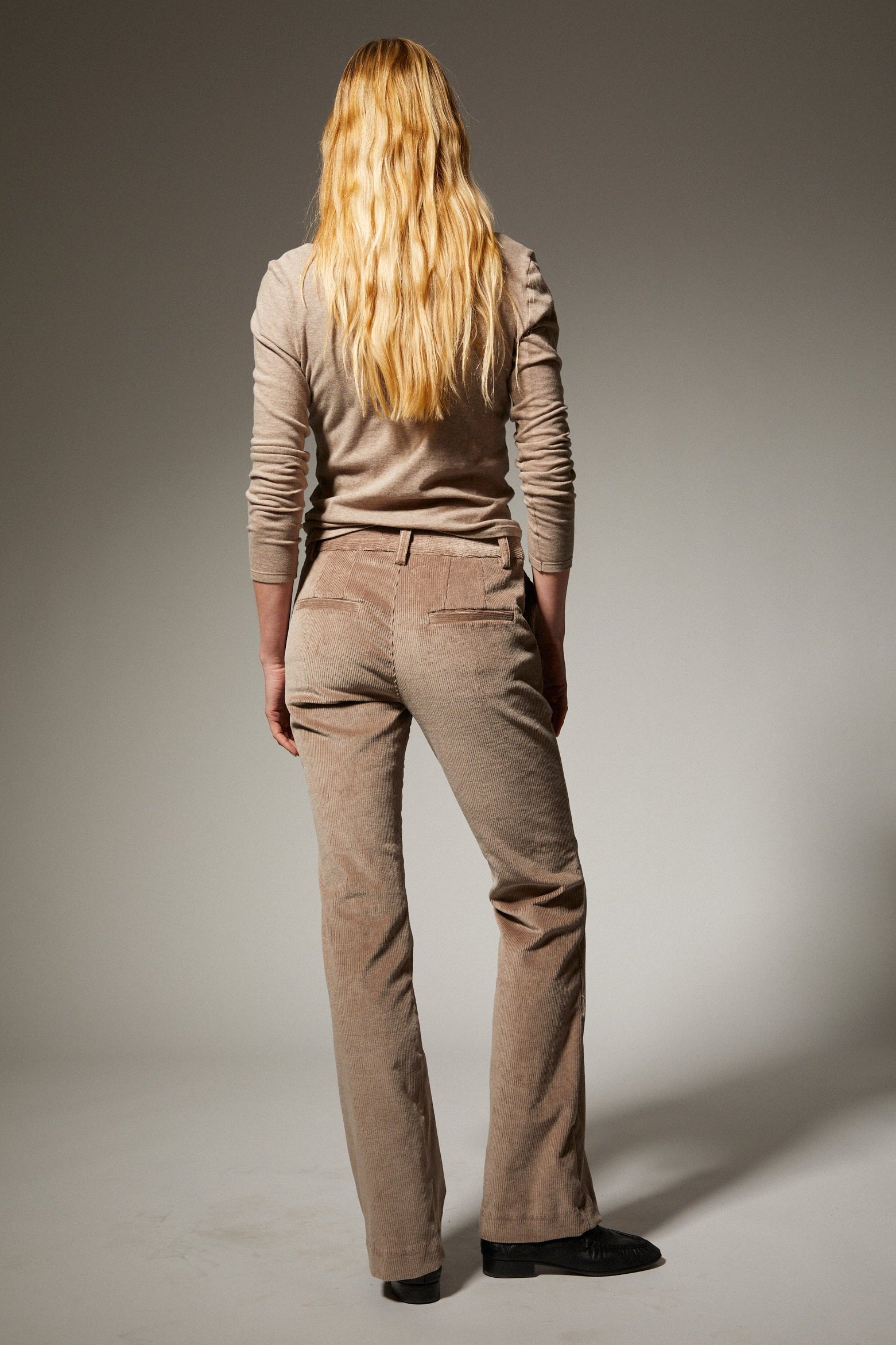 Corduroy Micro Flare Trousers