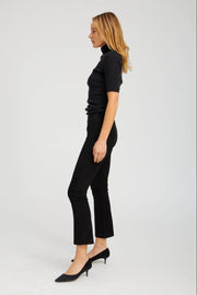 Suede Crop Flare