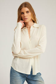 Fonda Cashmere Button Down