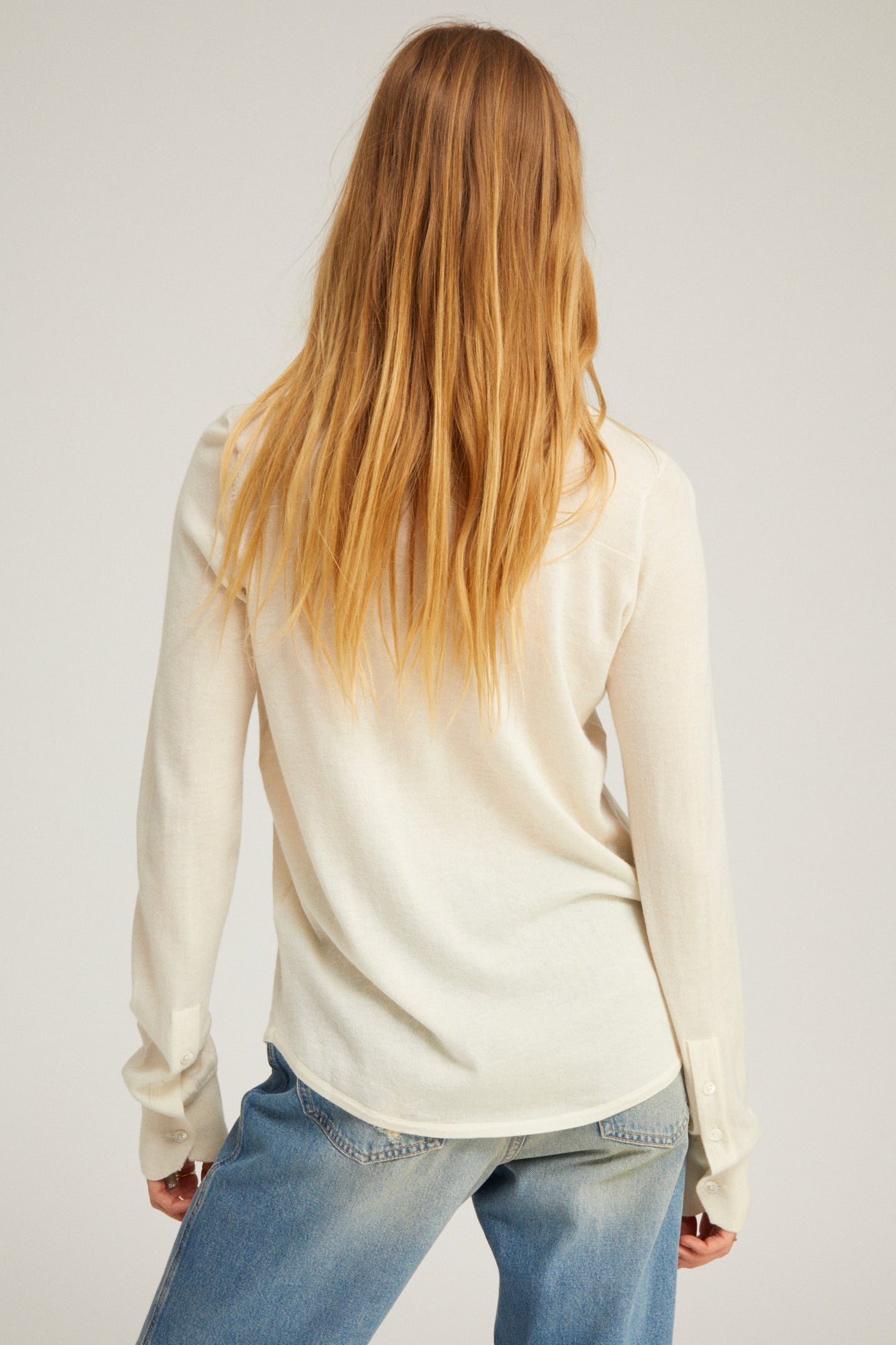 Fonda Cashmere Button Down