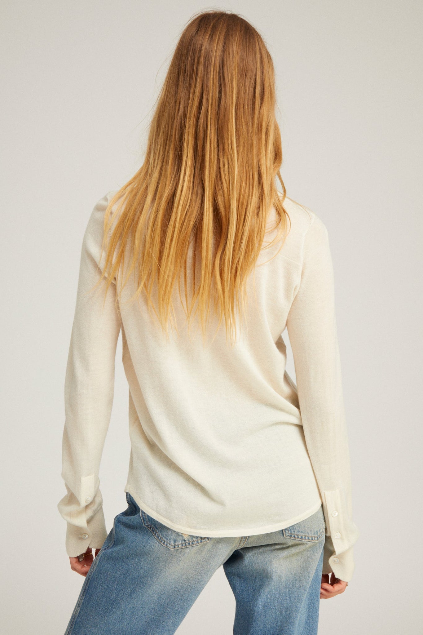 Fonda Cashmere Button Down