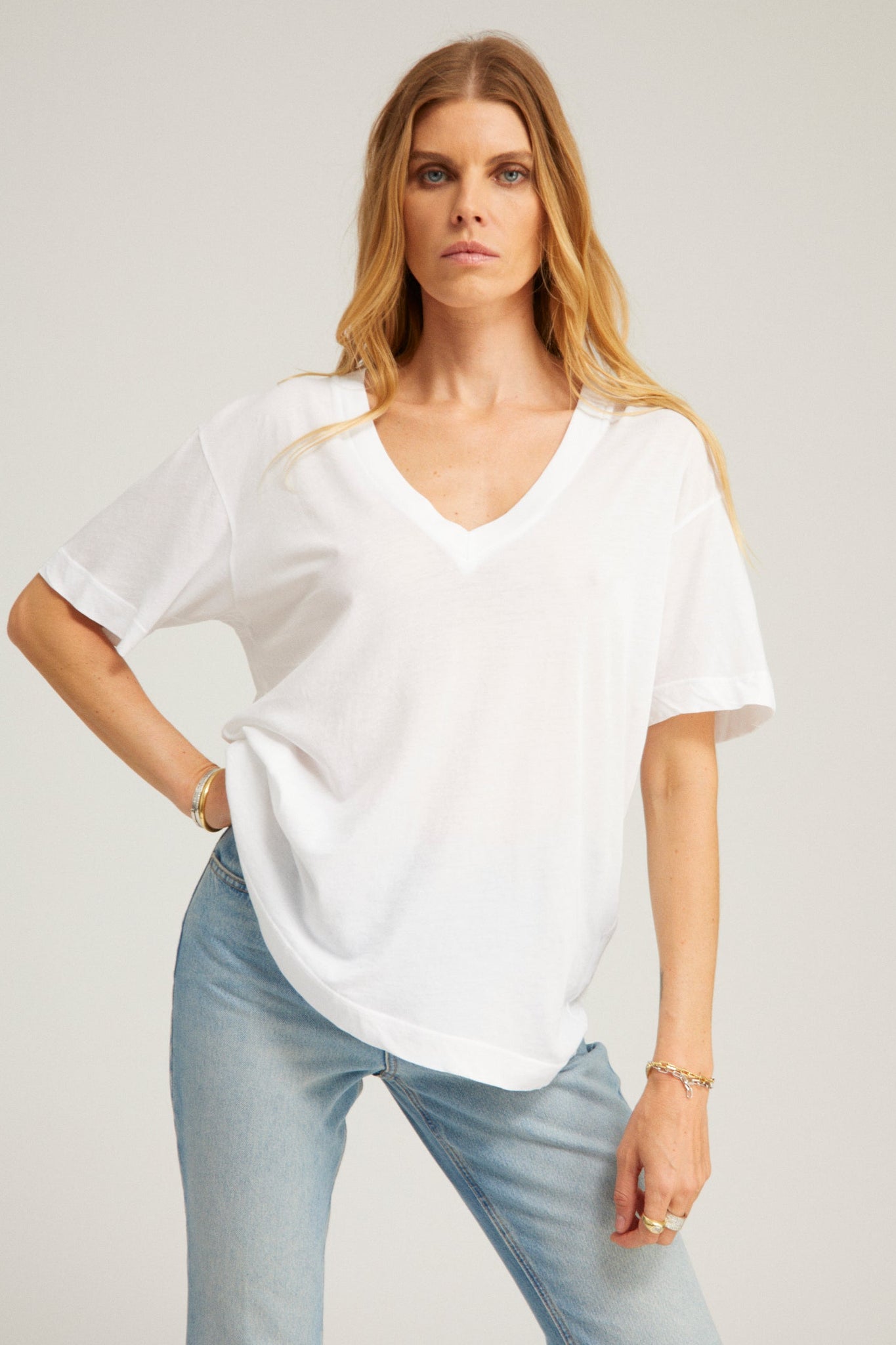 Cotton V-Neck Tee