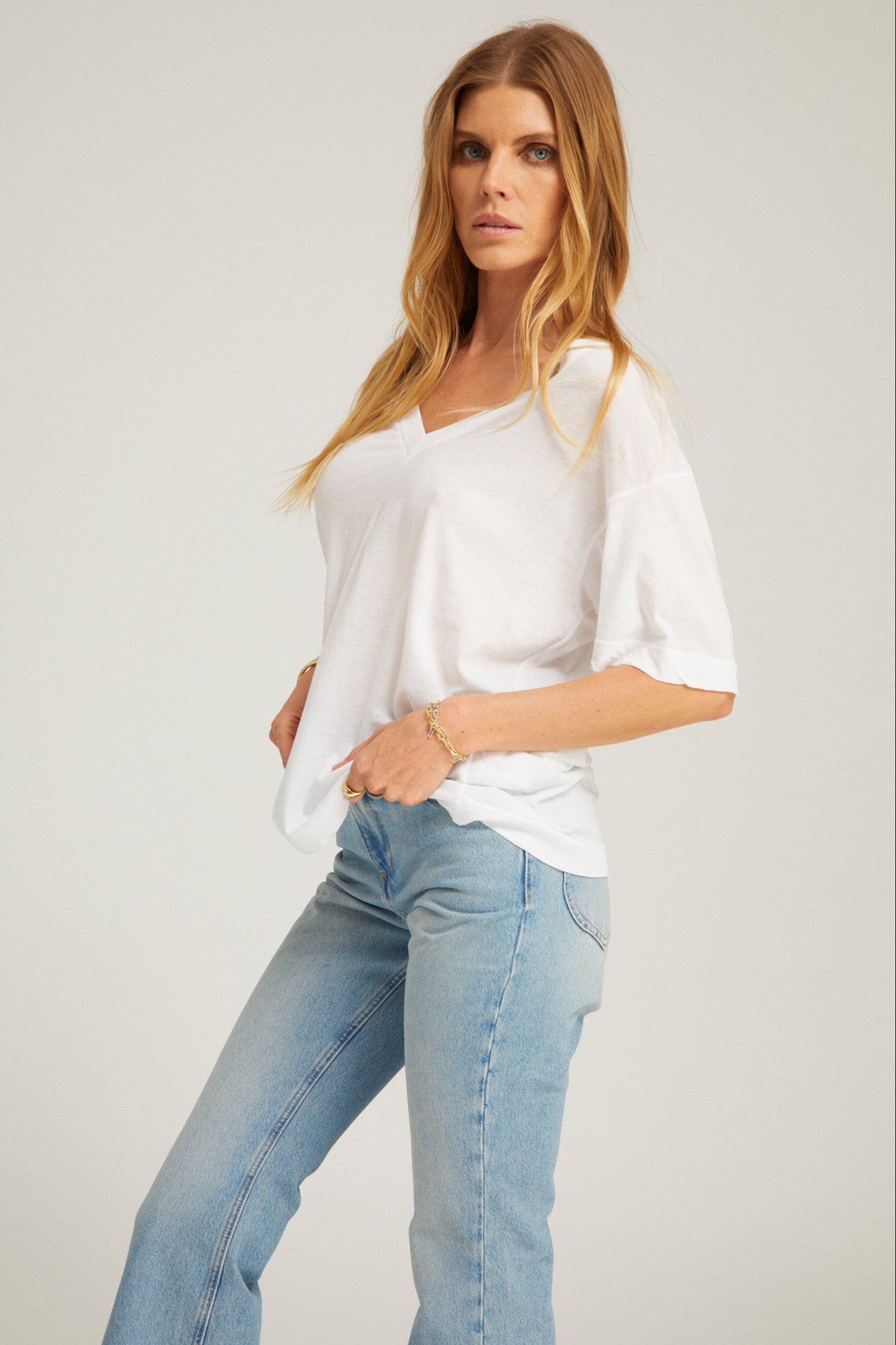 Cotton V-Neck Tee