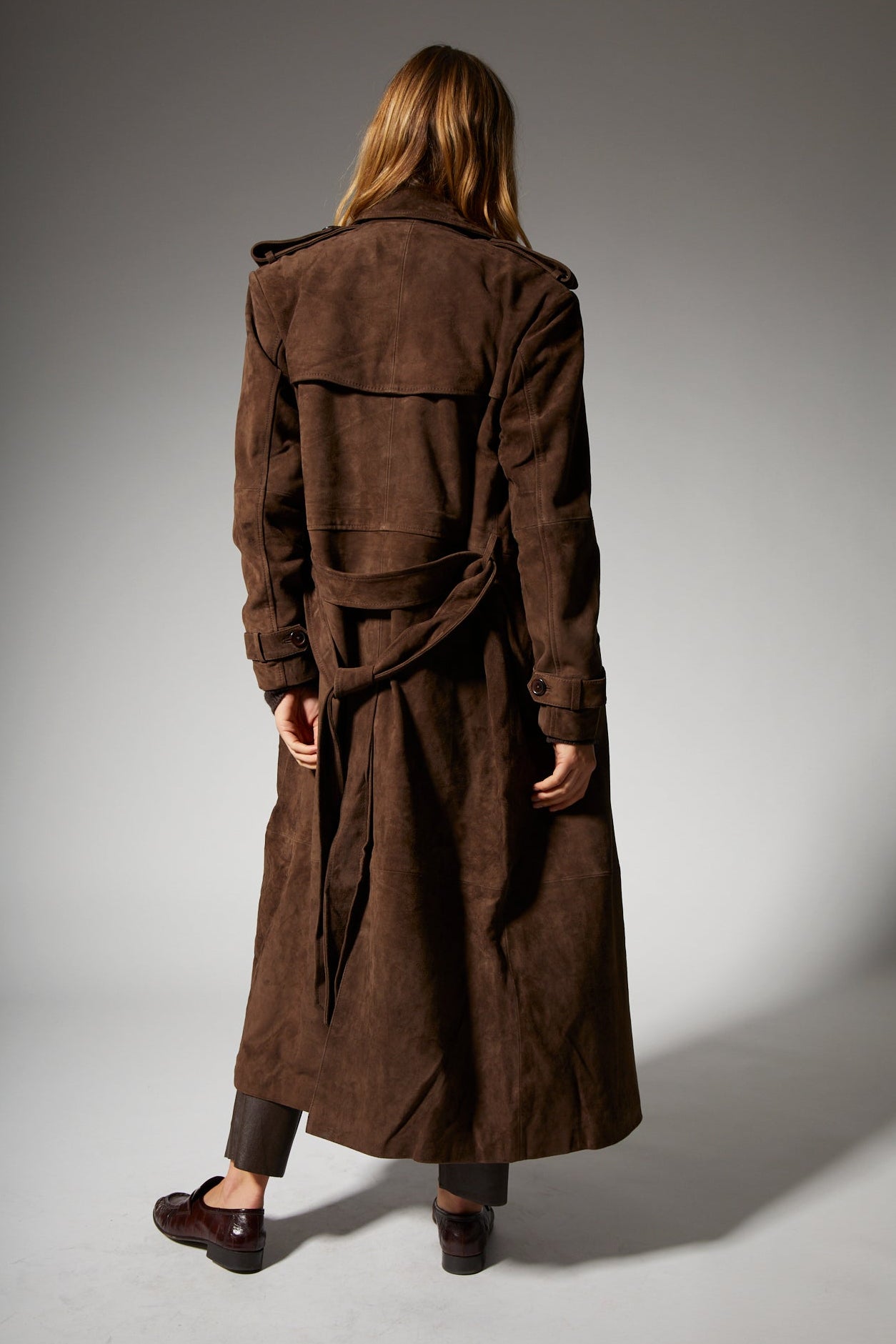 Belle De Jour Americano Suede Trench