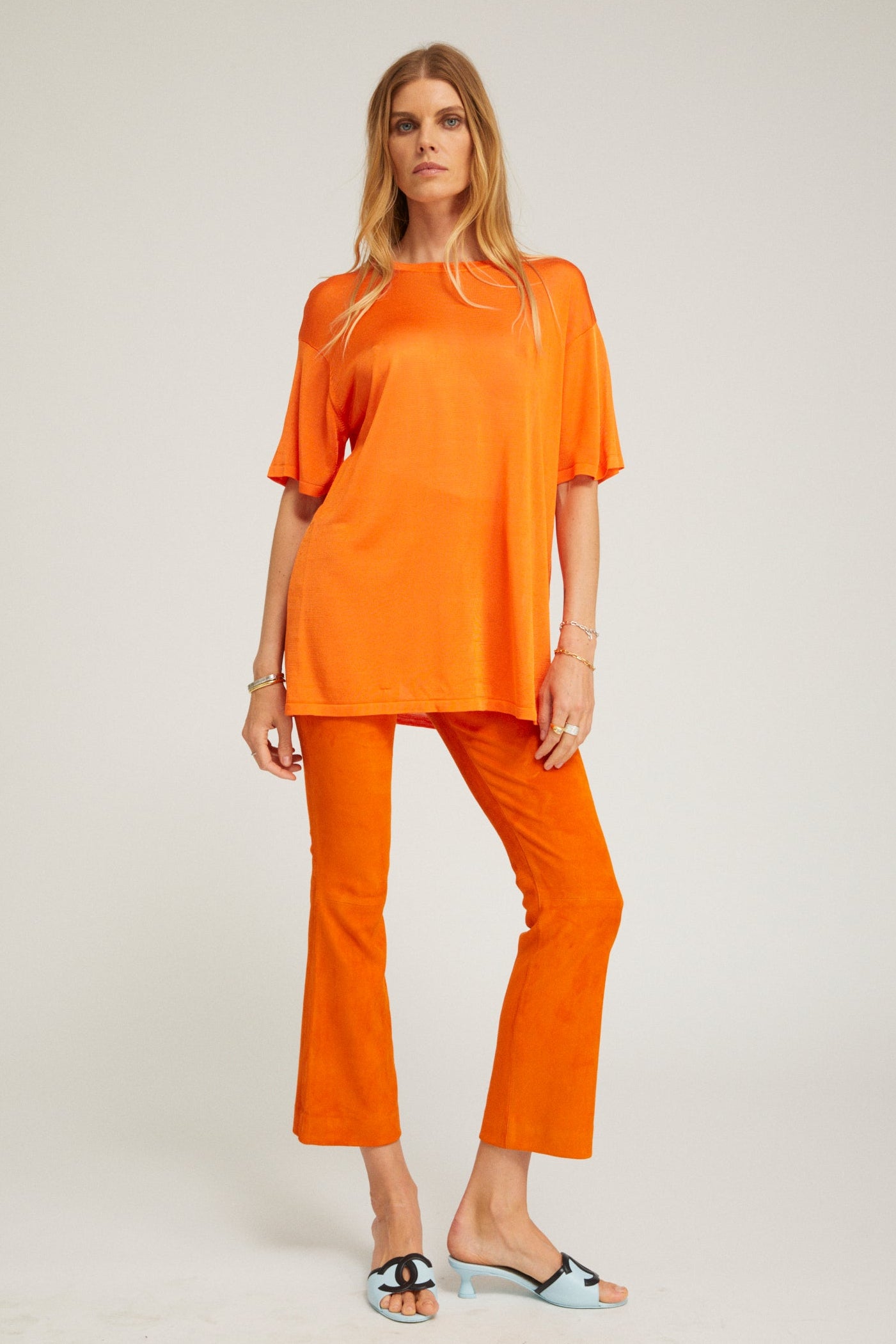 Suede Ankle Flare