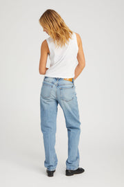 White Cotton Muscle Tee