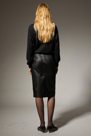 Cashmere Shrunken V Neck