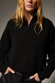 Cashmere Quarter Zip Sweater