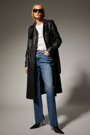 Penelope Leather Trench