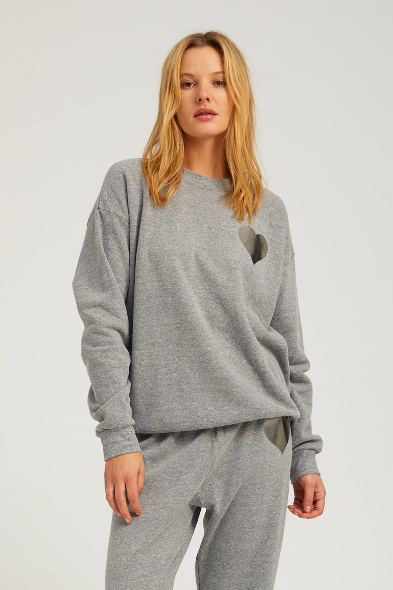 Dark Grey Heart Sweatshirt