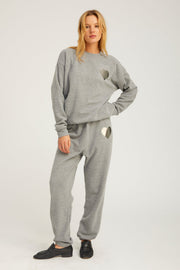 Dark Grey Heart Sweatshirt