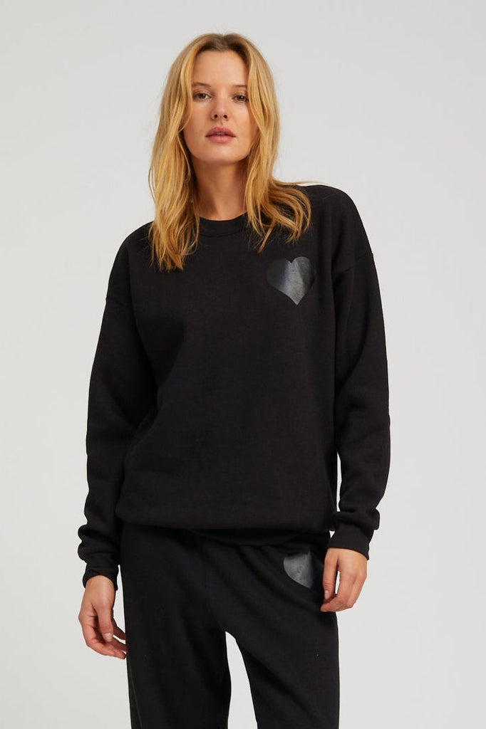トレーナー/スウェット epine Heart &Broken heart sweat black HEART SWEATSHIRT BLACK/BLACK – SPRWMN