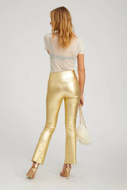 Grace Leather Crop Flare