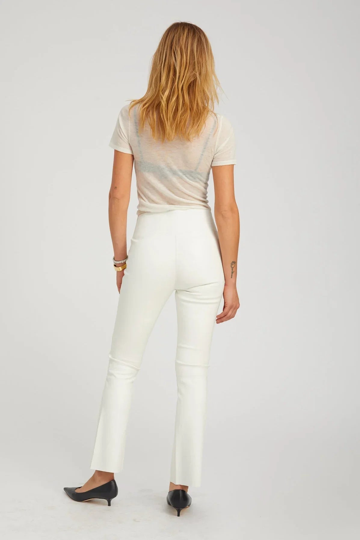 Jackie Leather Ankle Flare