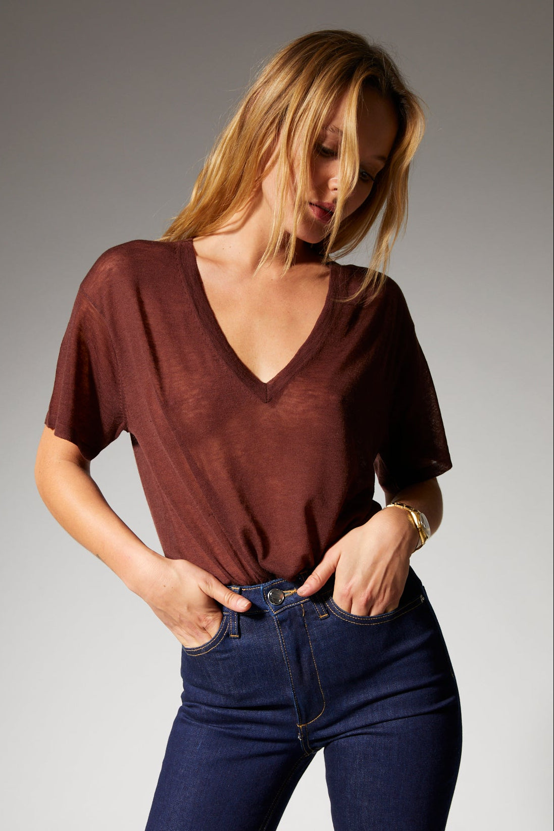 Tissue V-Neck Tee