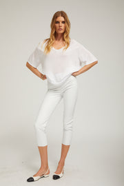 Silky Jersey V Neck Tee