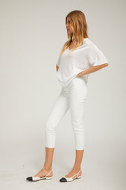 Silky Jersey V Neck Tee