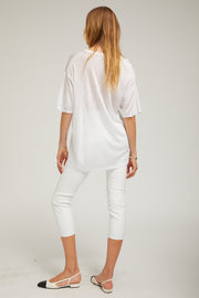 Silky Jersey V Neck Tee