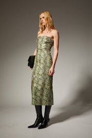 Carolyn Leather Tube Dress
