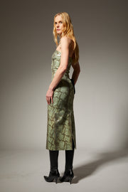 Carolyn Leather Tube Dress