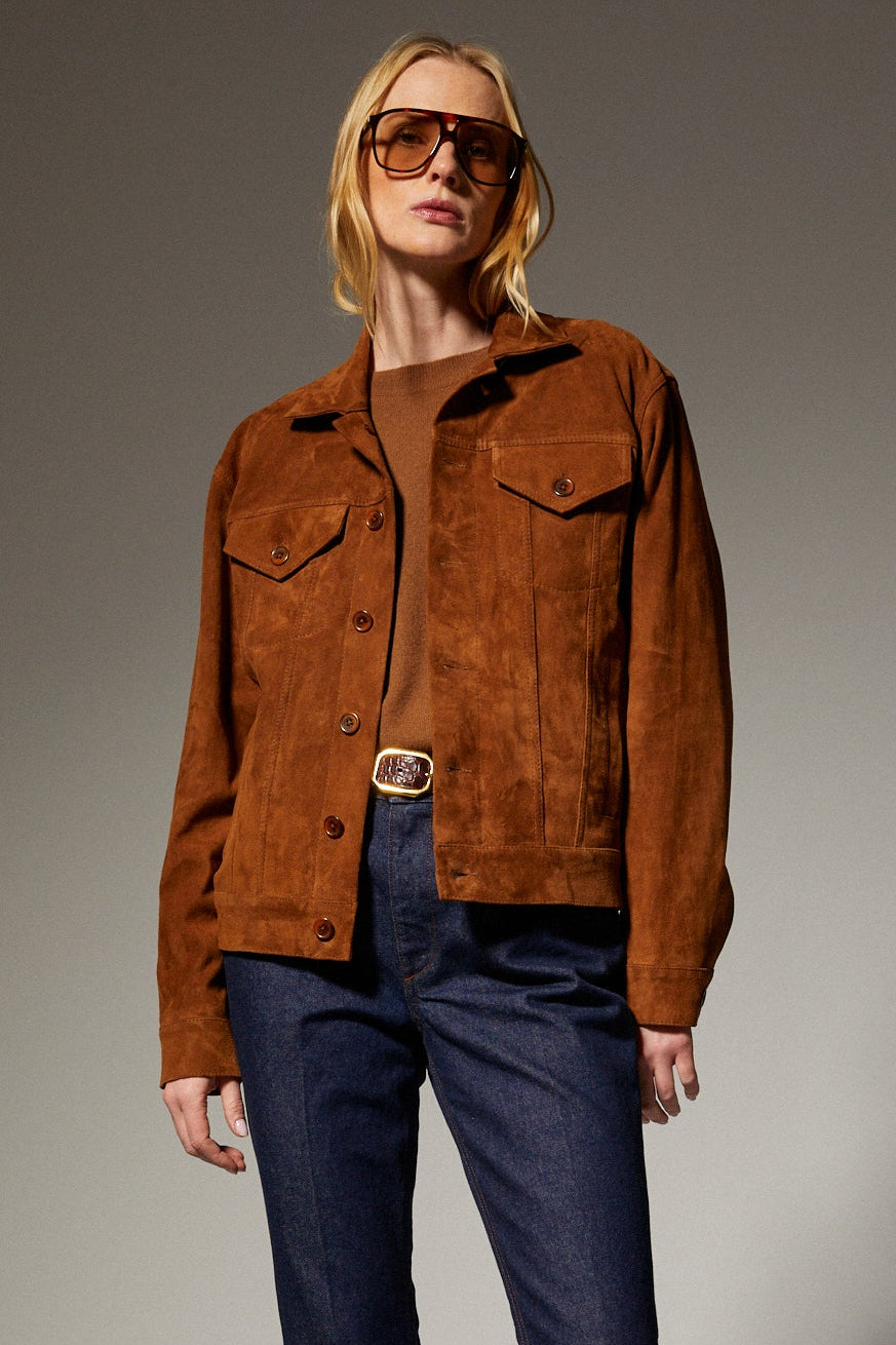 Suede Trucker Jacket