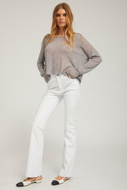 Tissue Off Shoulder Sweater