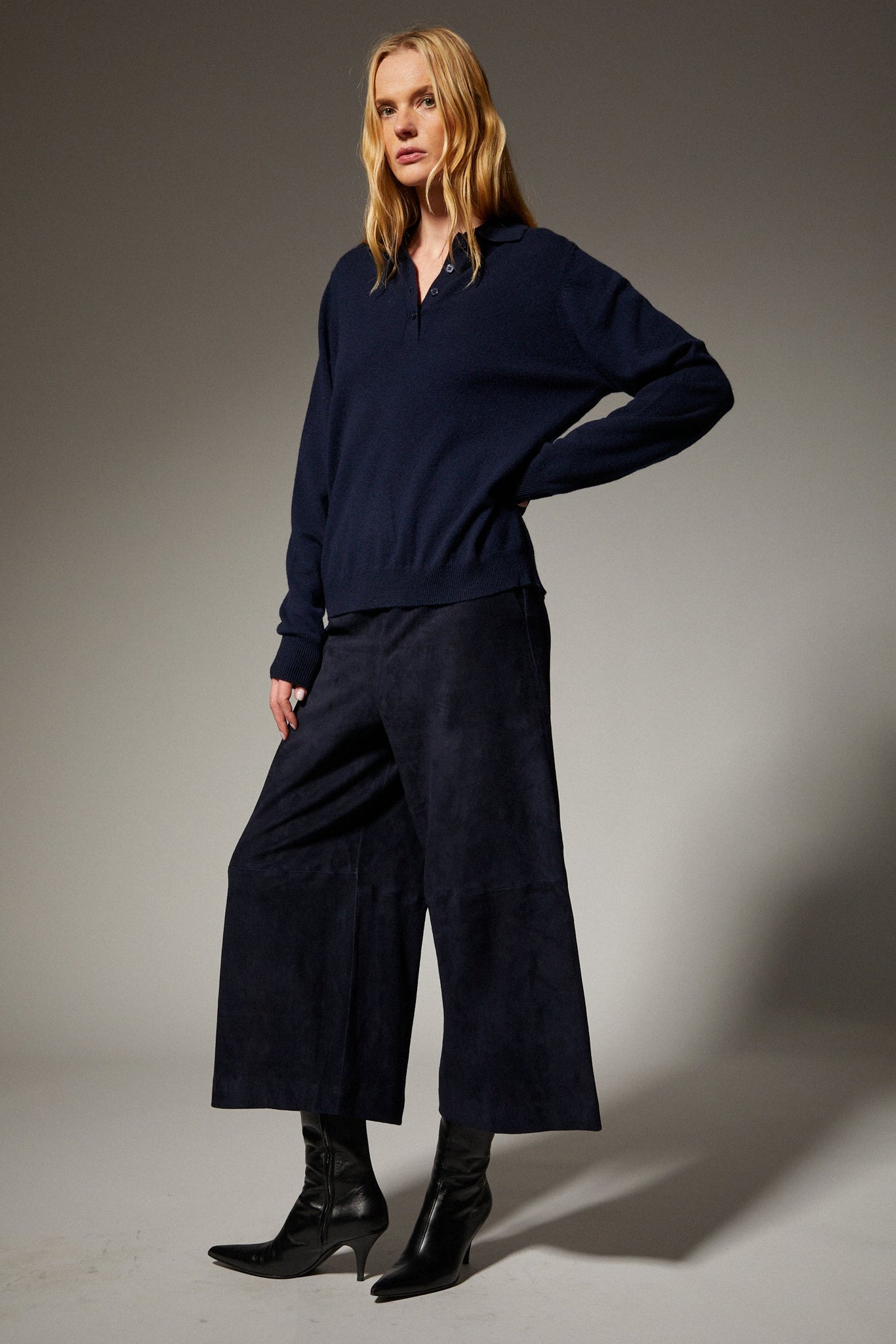 Cashmere Polo Sweater