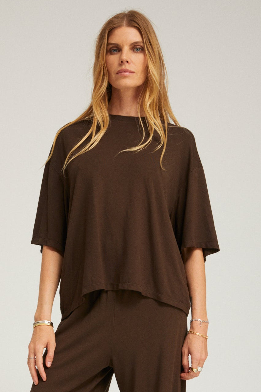 Light  French Terry Boxy Tee
