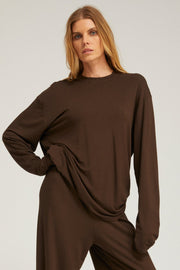 Light French Terry Long Sleeve Oversized Tee